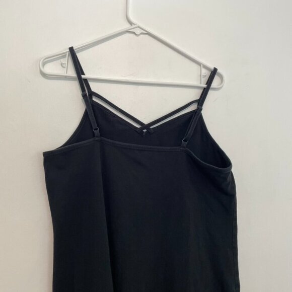 TORRID 2 Plus Size Foxy Strappy Cami Solid Black Sleeveless Cotton Tank Top 2X - Picture 14 of 15